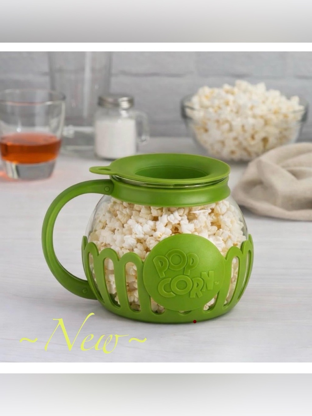 Evolution Lime ~ Larger size 3qt Microwave Popcorn Popper 🍿New🍿 in original box